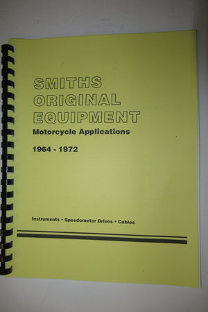 Smiths original equipment book Motorcycle Applications 1964 65 66 67 68 69 70 71 72