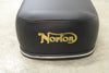 New Seat Norton Commando 850 Interstate MK2 seat 06-3677 Basket Weave OEM gold logo