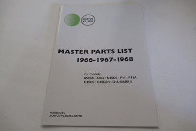NORTON parts book 1966 67 67 Atlas N15CS P11  P11A 650SS G15CS G15CSR G15