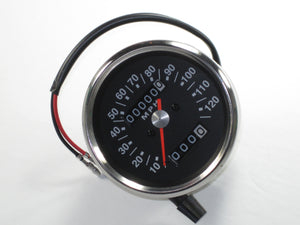 Speedometer black face 2:1 ratio 0 - 120 MPH Triumph BSA