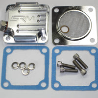 BSA 67-1285 A65 A50 A10 A7 sump plate w drain plug aluminum