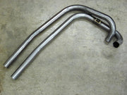 Exhaust Header pipes Triumph drag pipes 1 3/4" bare steel chopper bobber upswept
