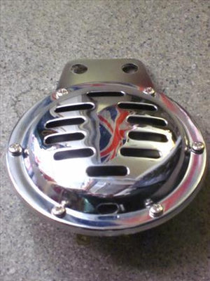 12V Motorcycle Horn Chrome Triumph Norton BSA universal 12 volt 70216