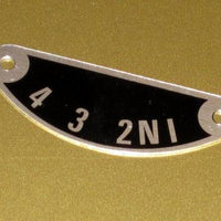 Gear shift indicator plate aluminum UK Made 57-1417 shifter 1 2 3 4 Neutral